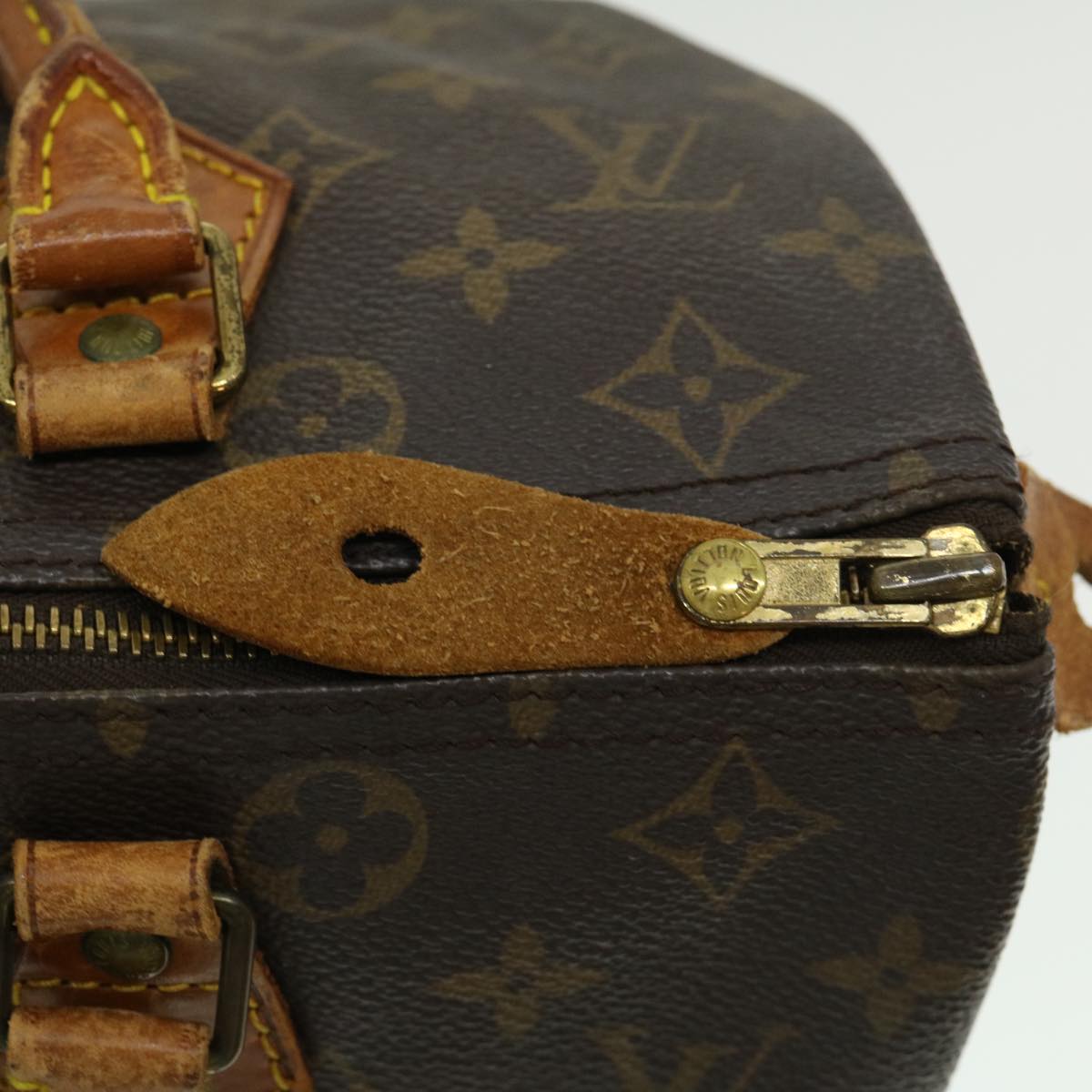 LOUIS VUITTON Monogram Speedy 30 Hand Bag M41526 LV Auth rz284