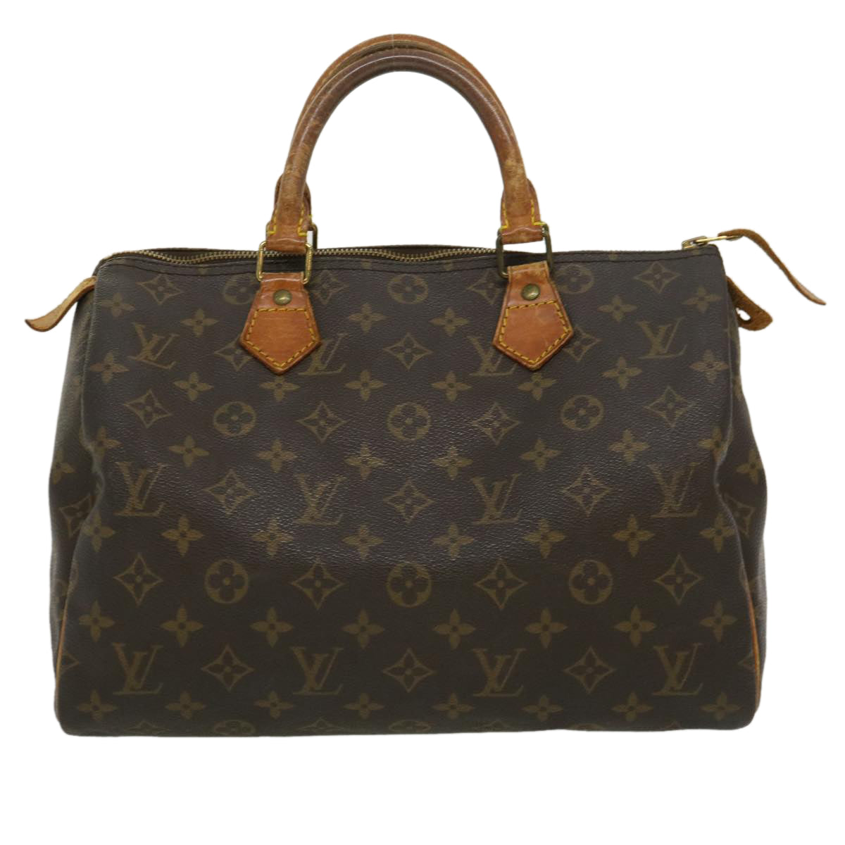 LOUIS VUITTON Monogram Speedy 30 Hand Bag M41526 LV Auth rz284