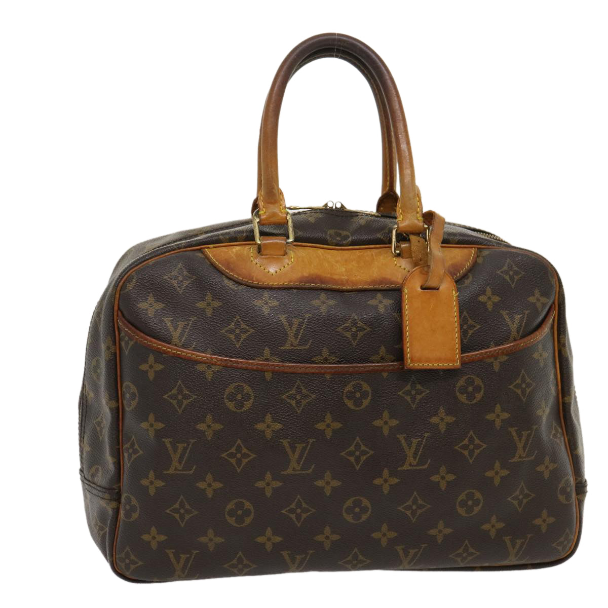 LOUIS VUITTON Monogram Deauville Hand Bag M47270 LV Auth rz289