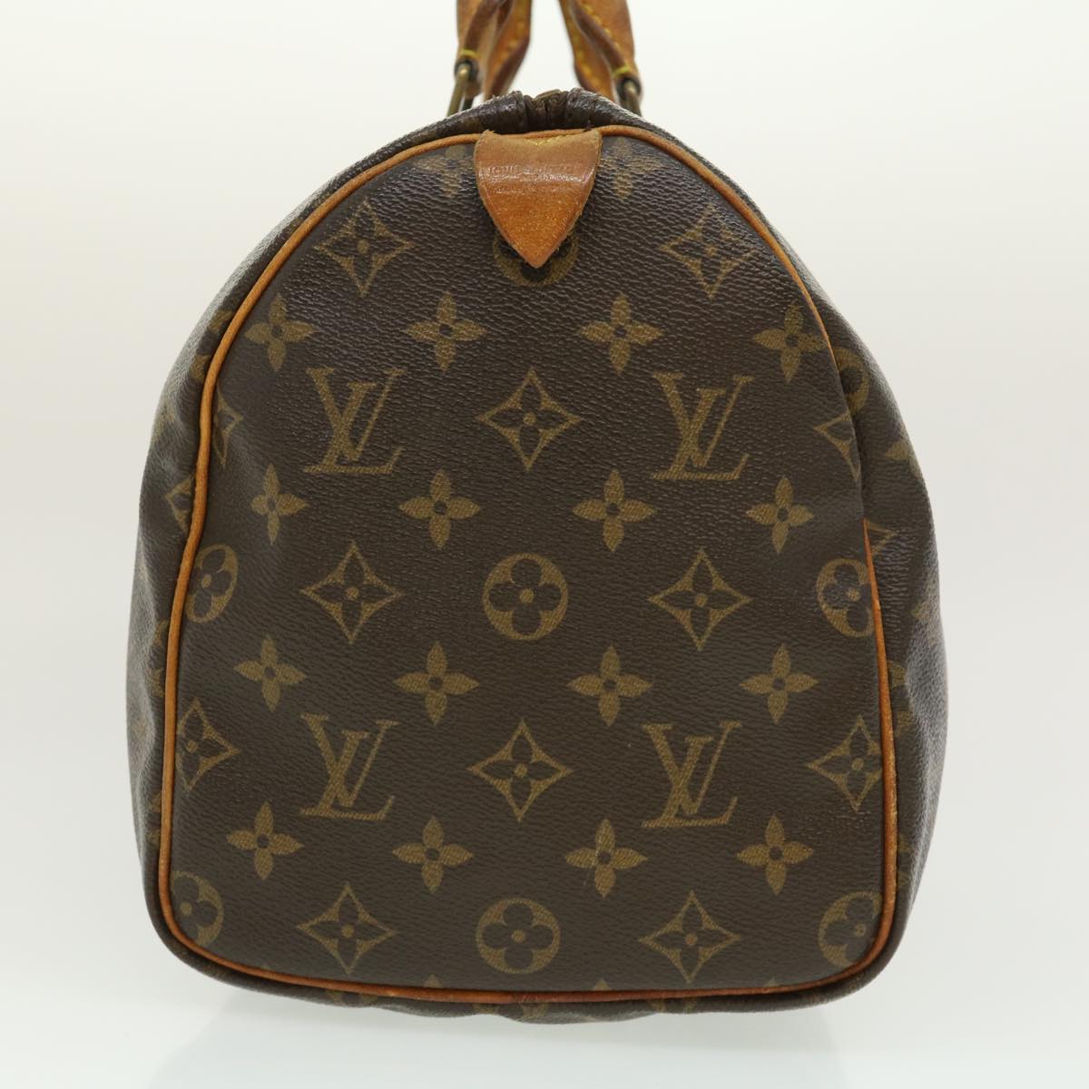 LOUIS VUITTON Monogram Speedy 30 Hand Bag M41526 LV Auth rz307