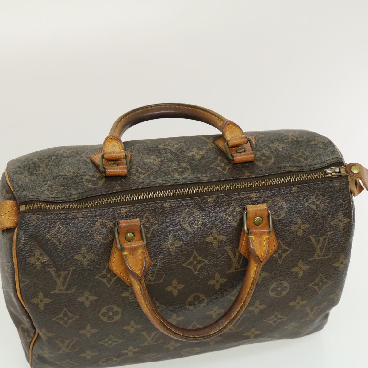 LOUIS VUITTON Monogram Speedy 30 Hand Bag M41526 LV Auth rz307