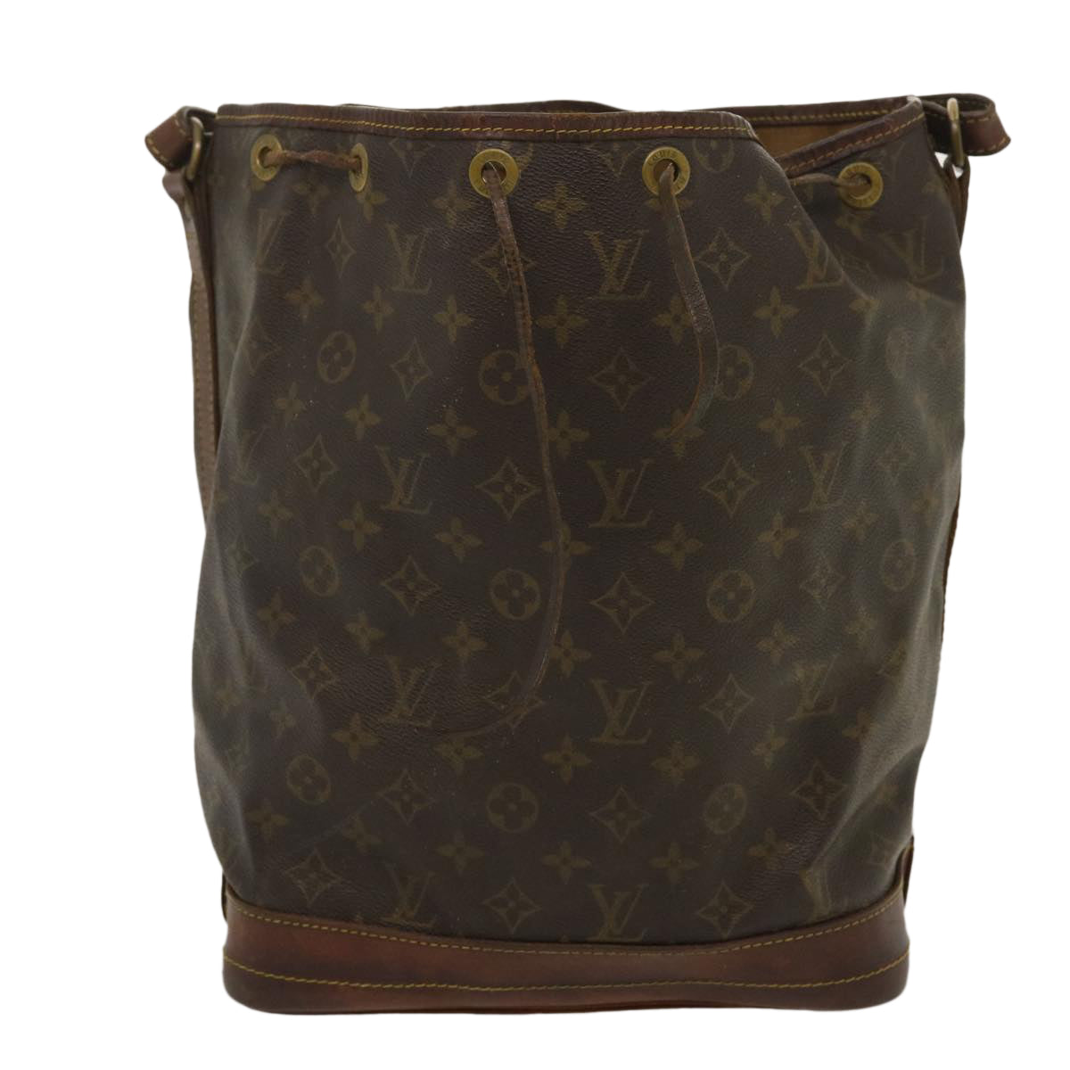 LOUIS VUITTON Monogram Noe Shoulder Bag M42224 LV Auth rz323