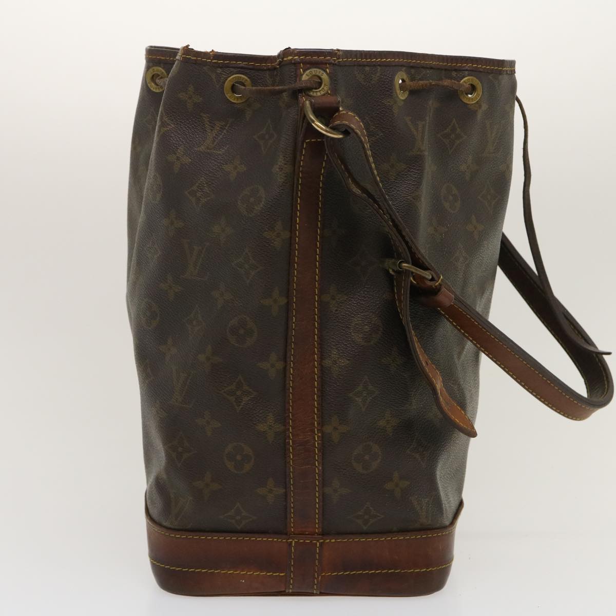 LOUIS VUITTON Monogram Noe Shoulder Bag M42224 LV Auth rz323