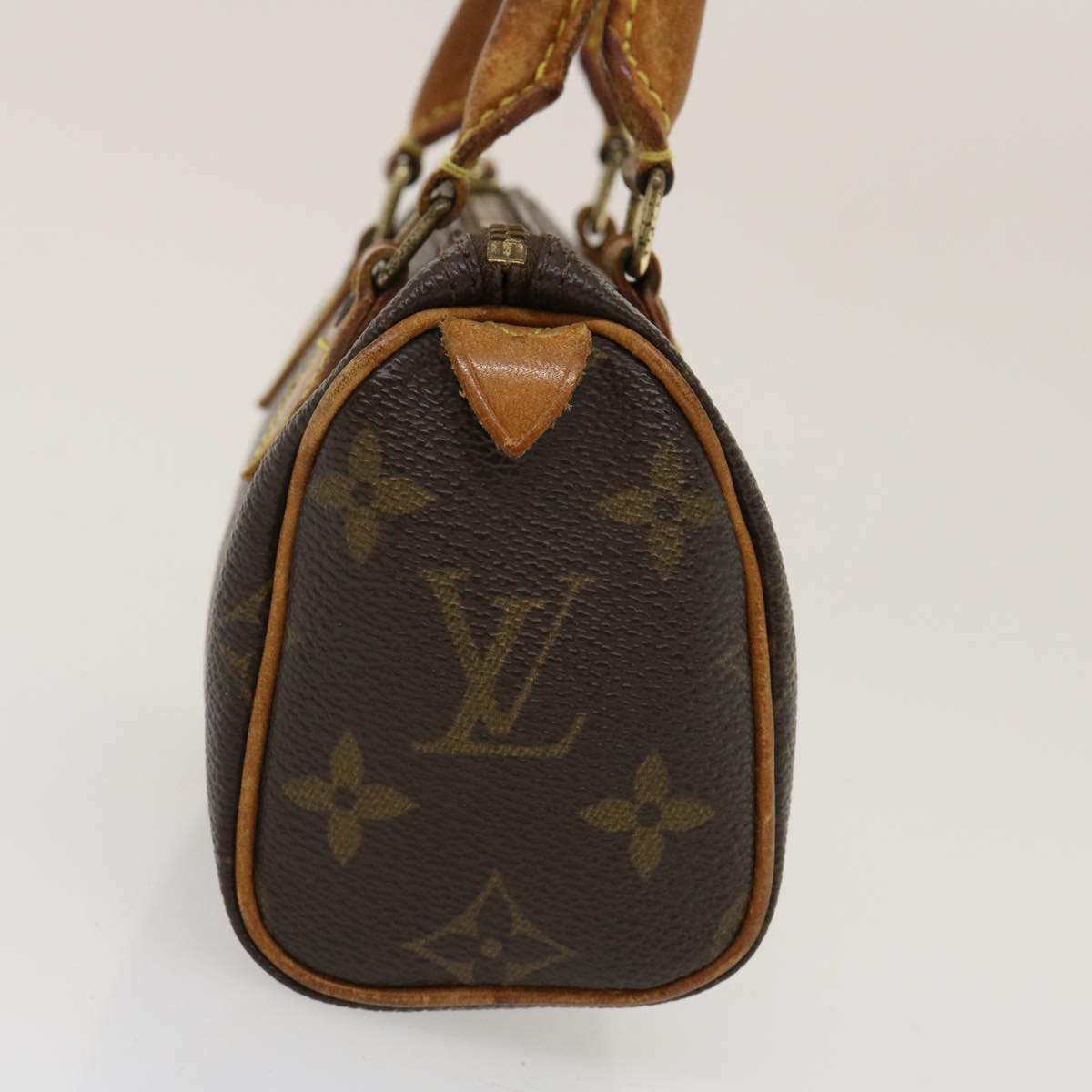 LOUIS VUITTON Monogram Mini Speedy Hand Bag M41534 LV Auth rz348