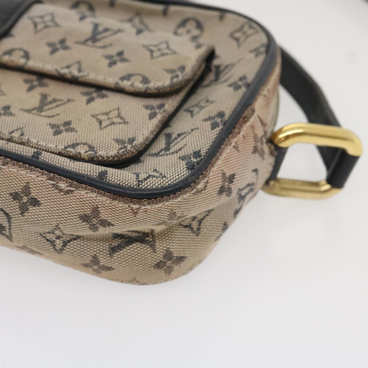 LOUIS VUITTON Monogram Mini Juliet MM Shoulder Bag Navy M92217 LV Auth rz352