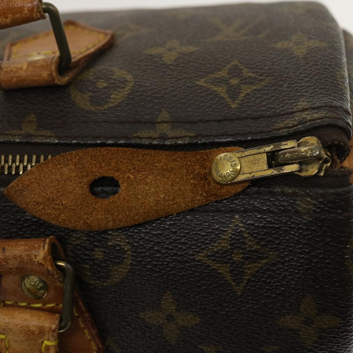 LOUIS VUITTON Monogram Speedy 30 Hand Bag M41526 LV Auth rz355