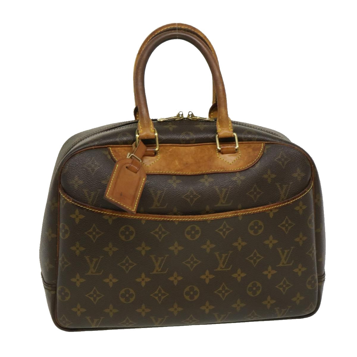 LOUIS VUITTON Monogram Deauville Hand Bag M47270 LV Auth rz360