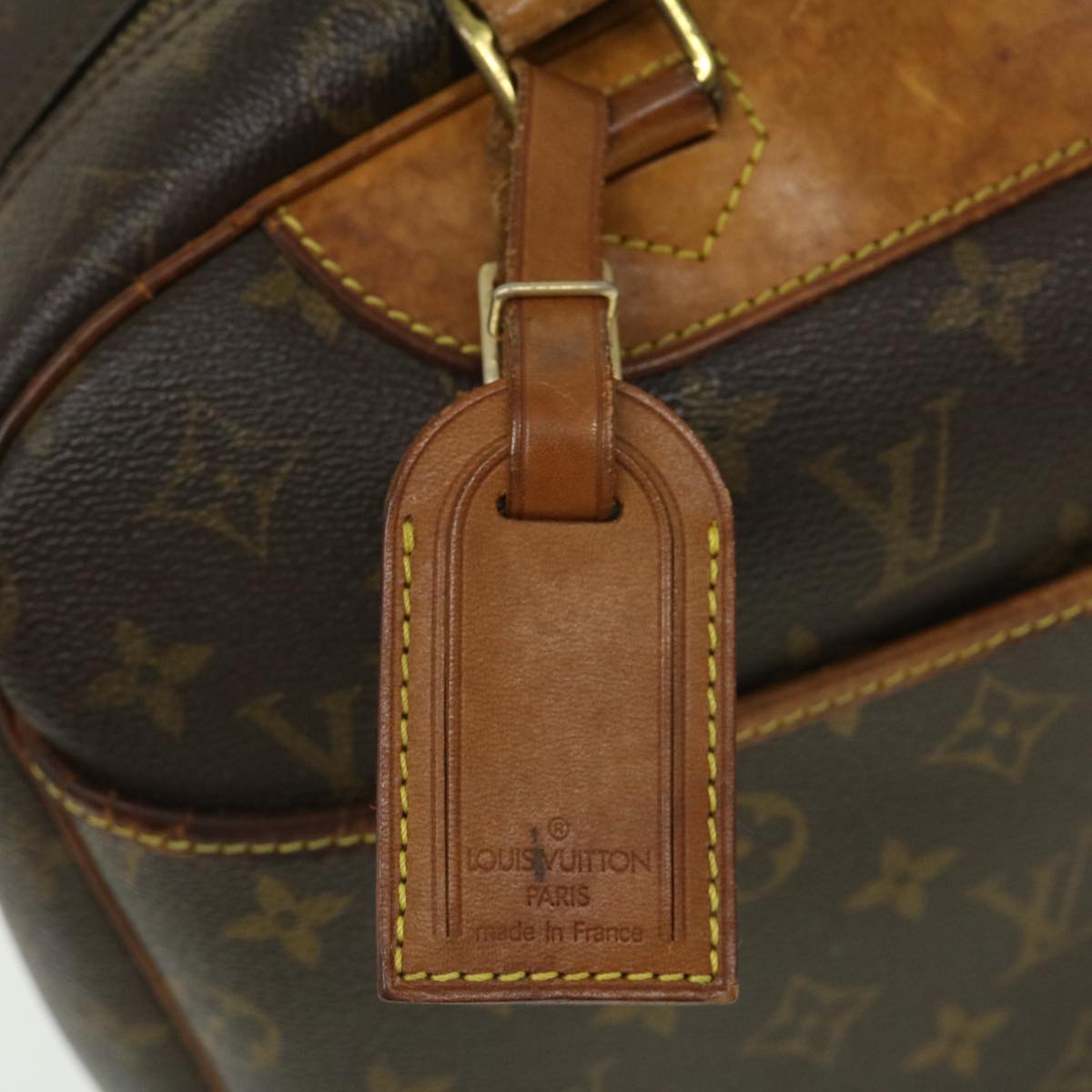 LOUIS VUITTON Monogram Deauville Hand Bag M47270 LV Auth rz360