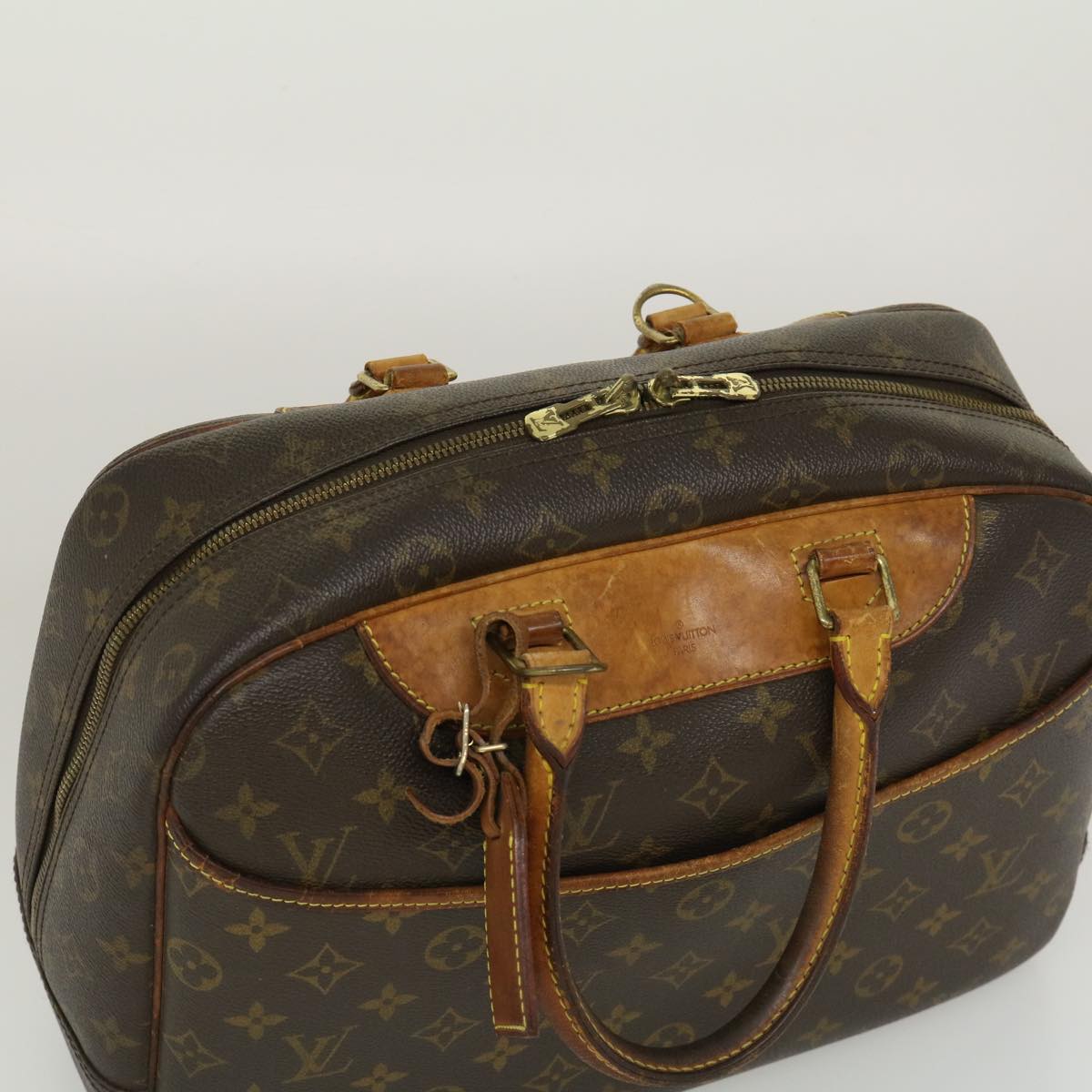 LOUIS VUITTON Monogram Deauville Hand Bag M47270 LV Auth rz360