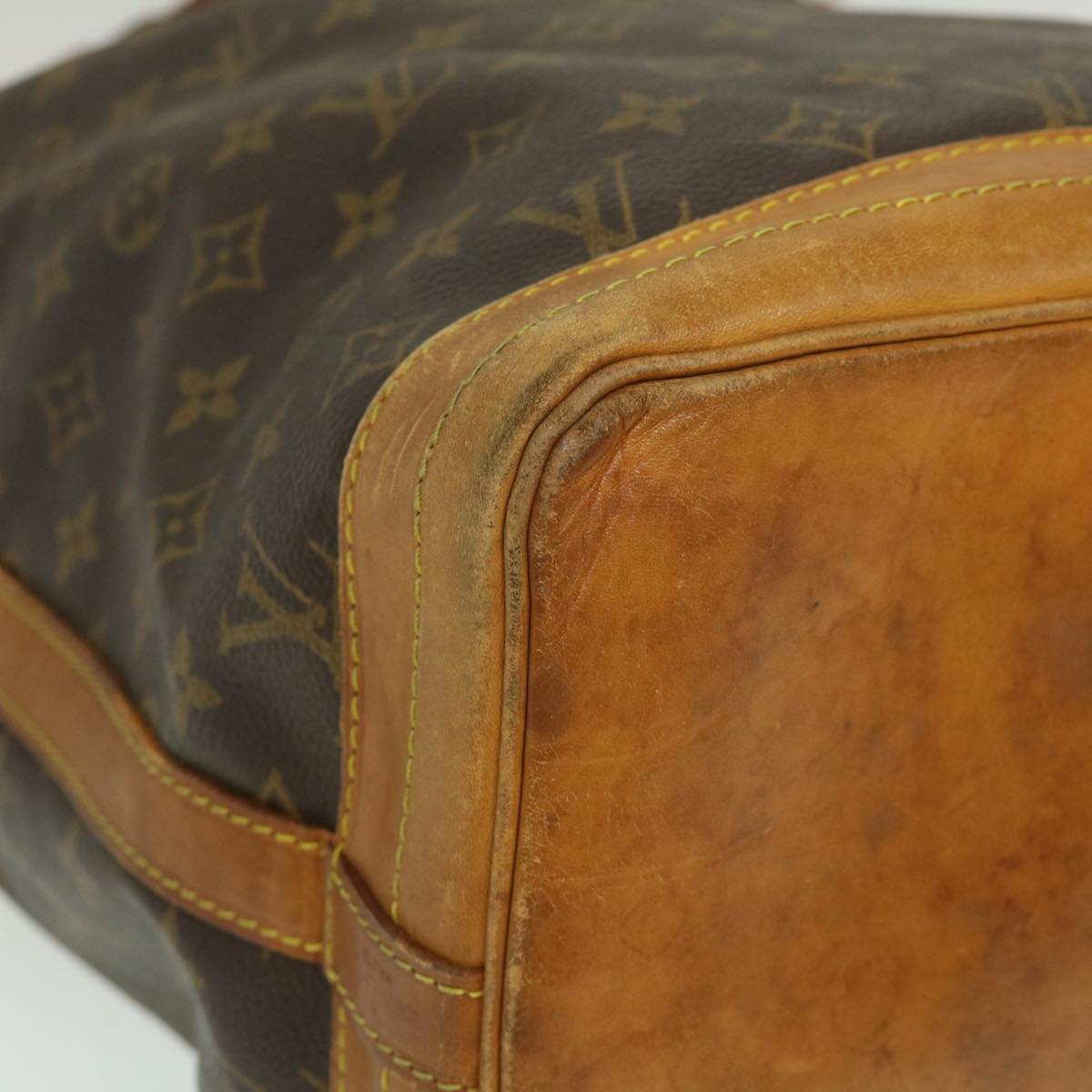 LOUIS VUITTON Monogram Noe Shoulder Bag M42224 LV Auth rz389