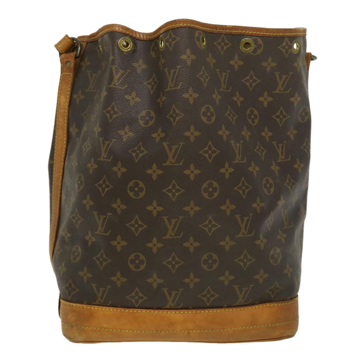 LOUIS VUITTON Monogram Noe Shoulder Bag M42224 LV Auth rz389