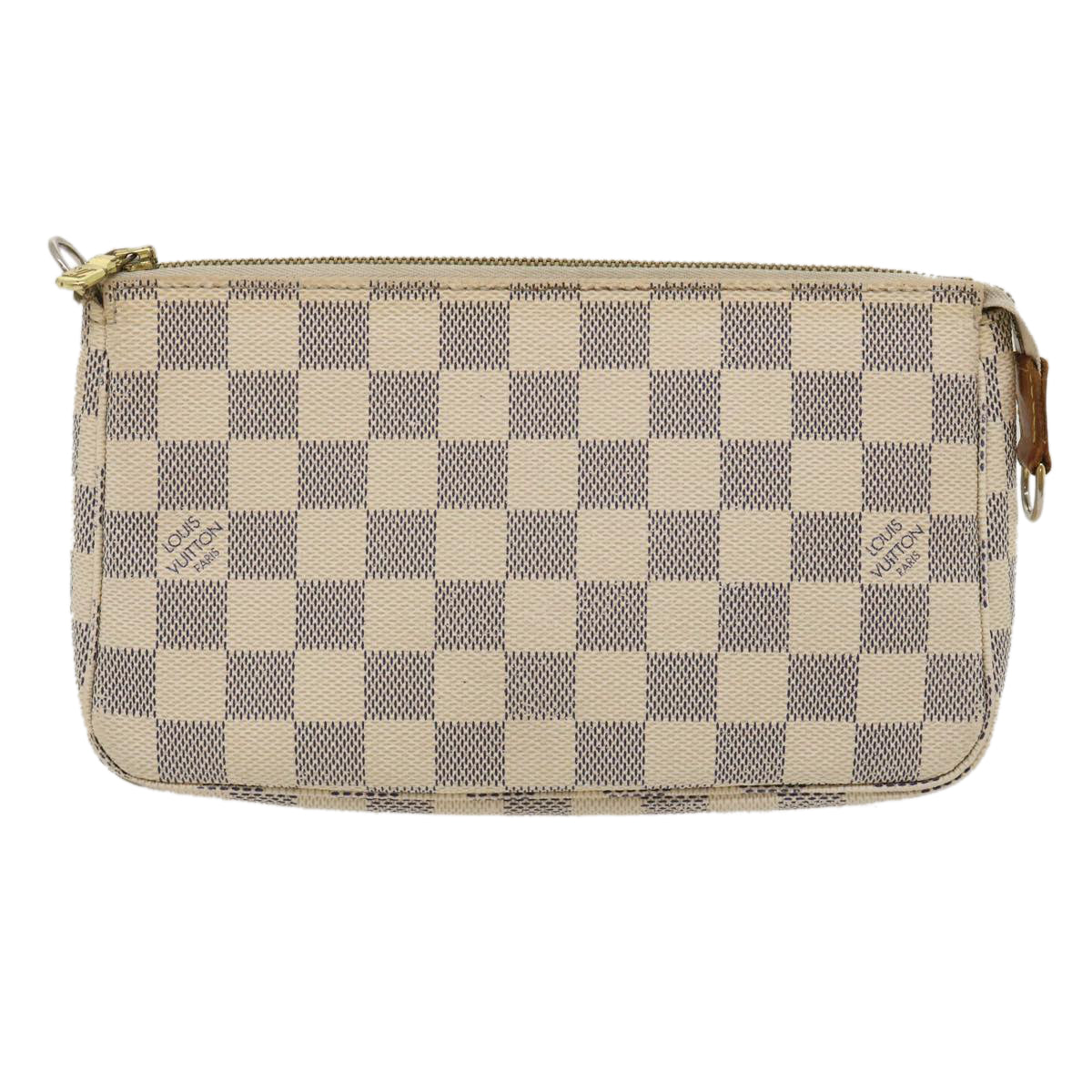 LOUIS VUITTON Damier Azur Pochette Accessoires Pouch N51986 LV Auth rz390