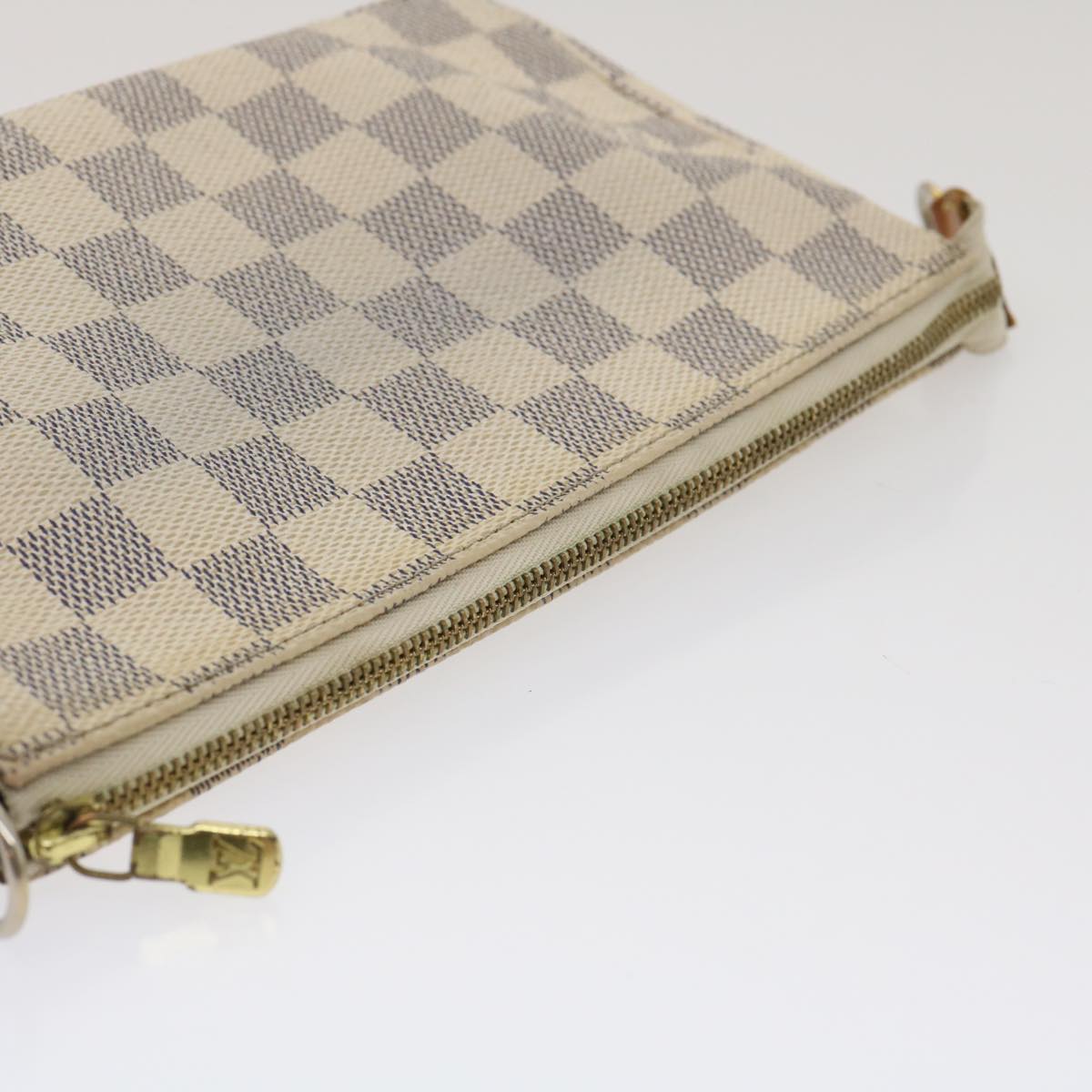 LOUIS VUITTON Damier Azur Pochette Accessoires Pouch N51986 LV Auth rz390