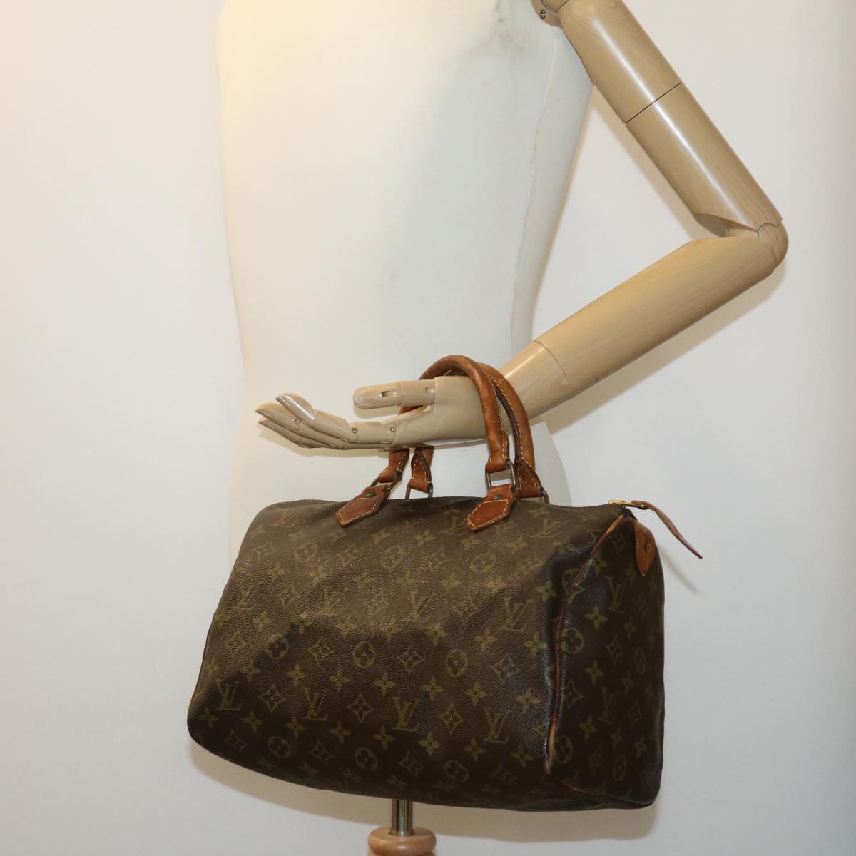 LOUIS VUITTON Monogram Speedy 30 Hand Bag M41526 LV Auth rz394