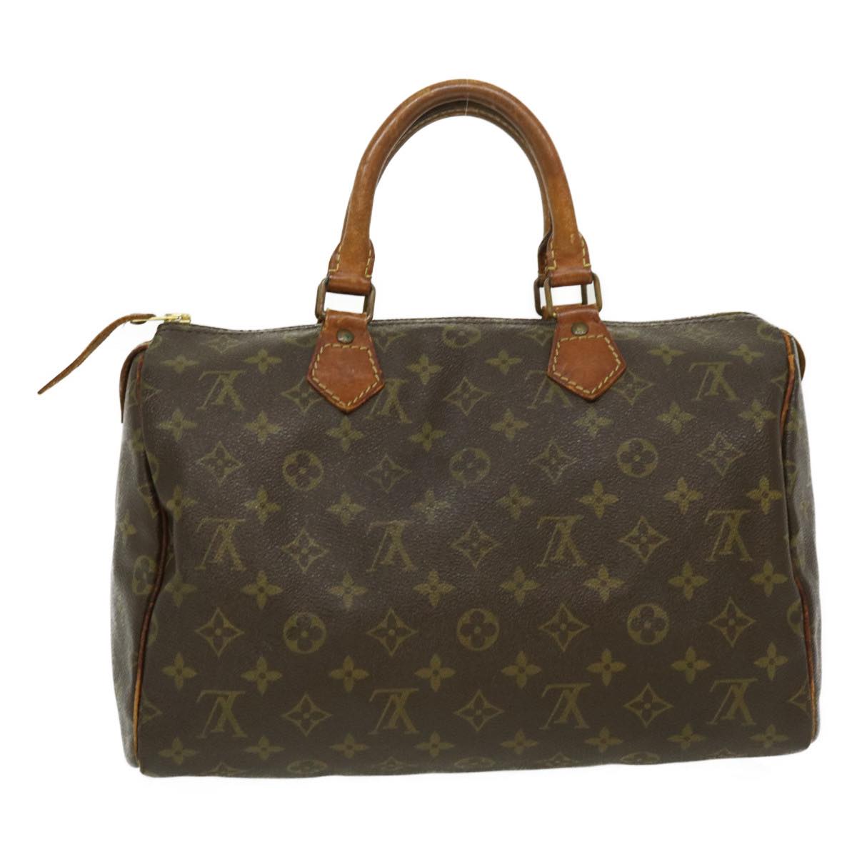 LOUIS VUITTON Monogram Speedy 30 Hand Bag M41526 LV Auth rz394 - 0