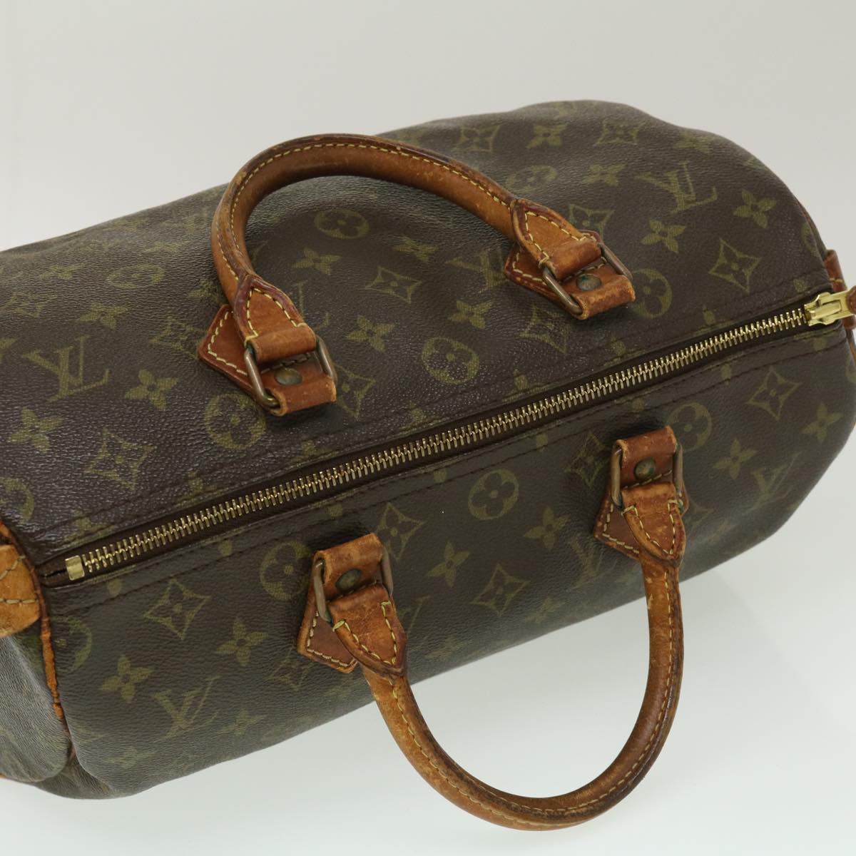 LOUIS VUITTON Monogram Speedy 30 Hand Bag M41526 LV Auth rz394