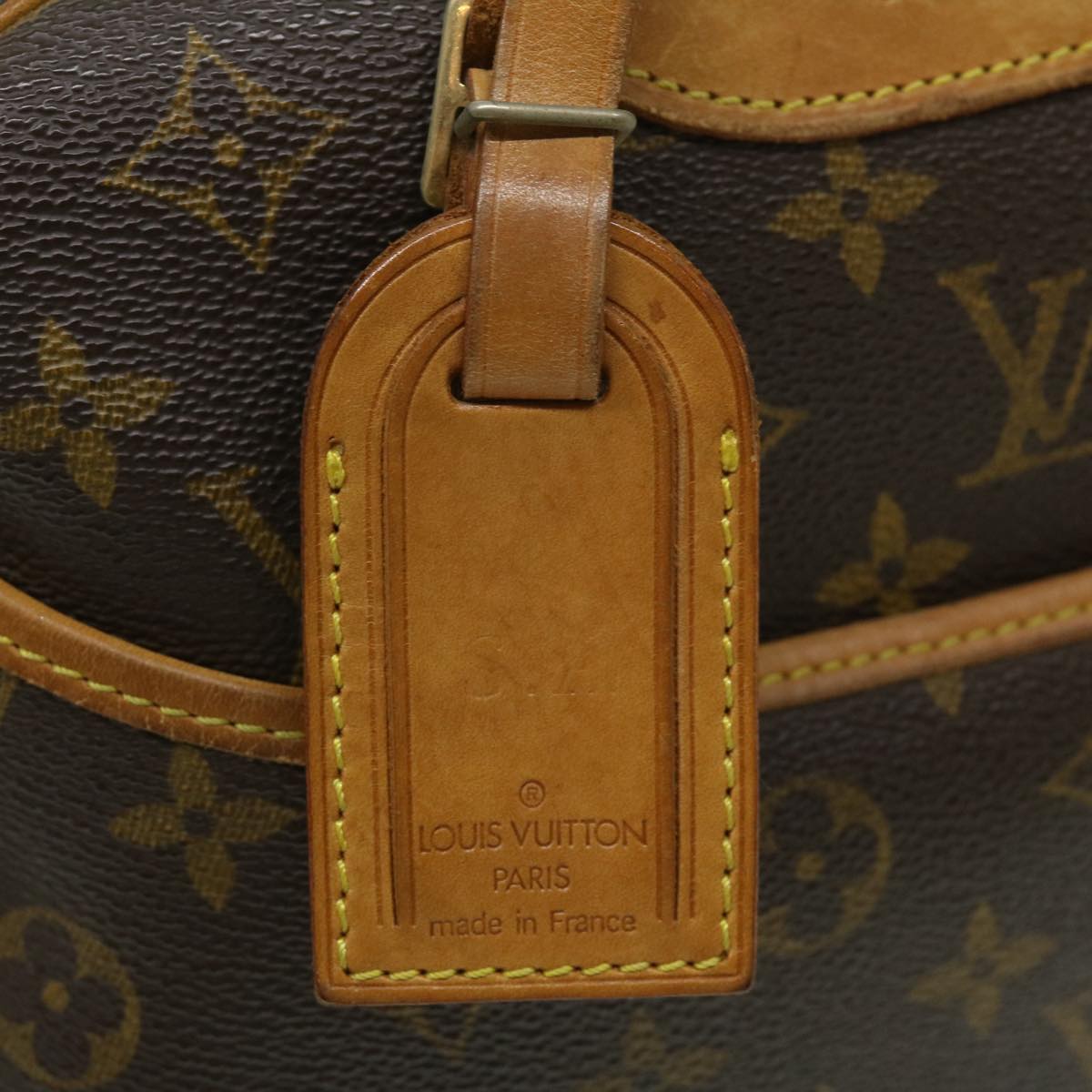 LOUIS VUITTON Monogram Deauville Hand Bag M47270 LV Auth rz397