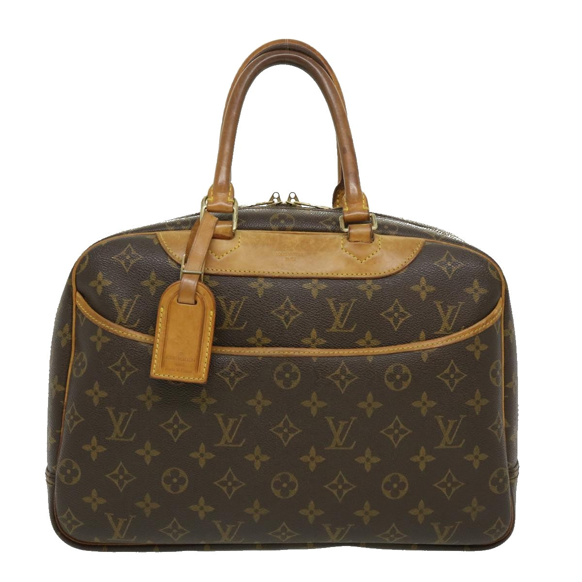 LOUIS VUITTON Monogram Deauville Hand Bag M47270 LV Auth rz397