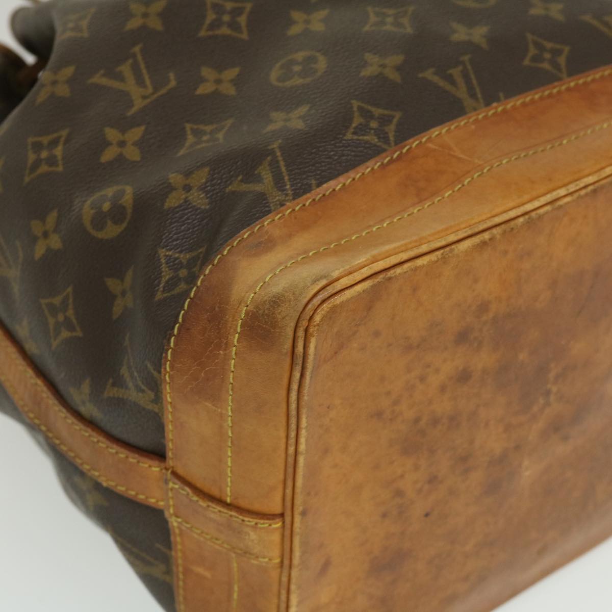 LOUIS VUITTON Monogram Noe Shoulder Bag M42224 LV Auth rz403