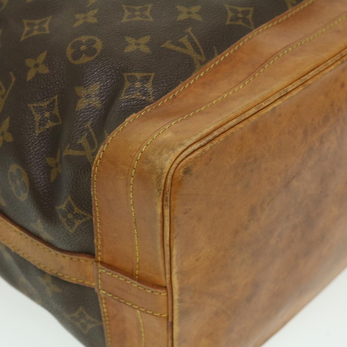 LOUIS VUITTON Monogram Noe Shoulder Bag M42224 LV Auth rz403