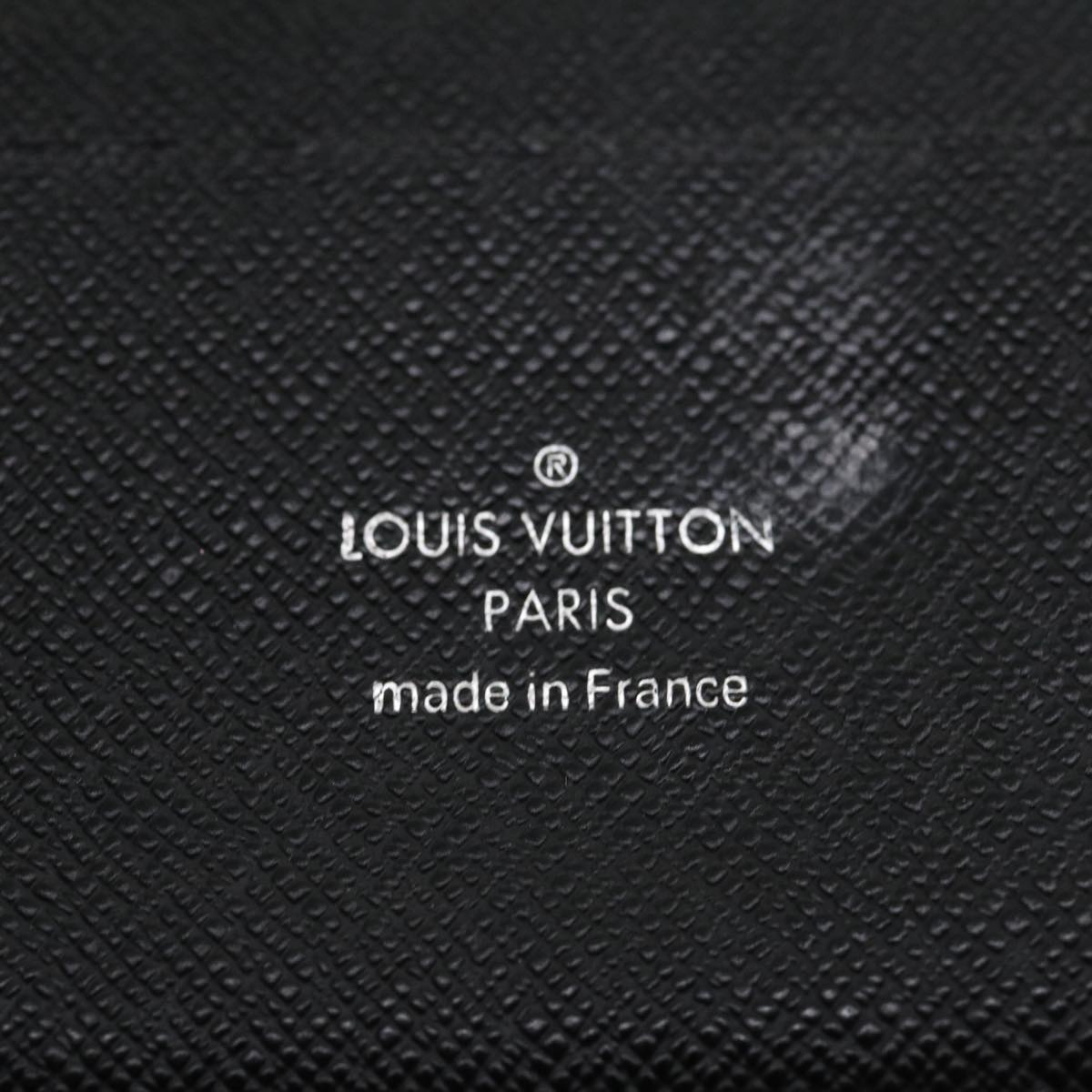 LOUIS VUITTON Taiga Organizer Atoll Travel Case Black M30652 LV Auth rz412