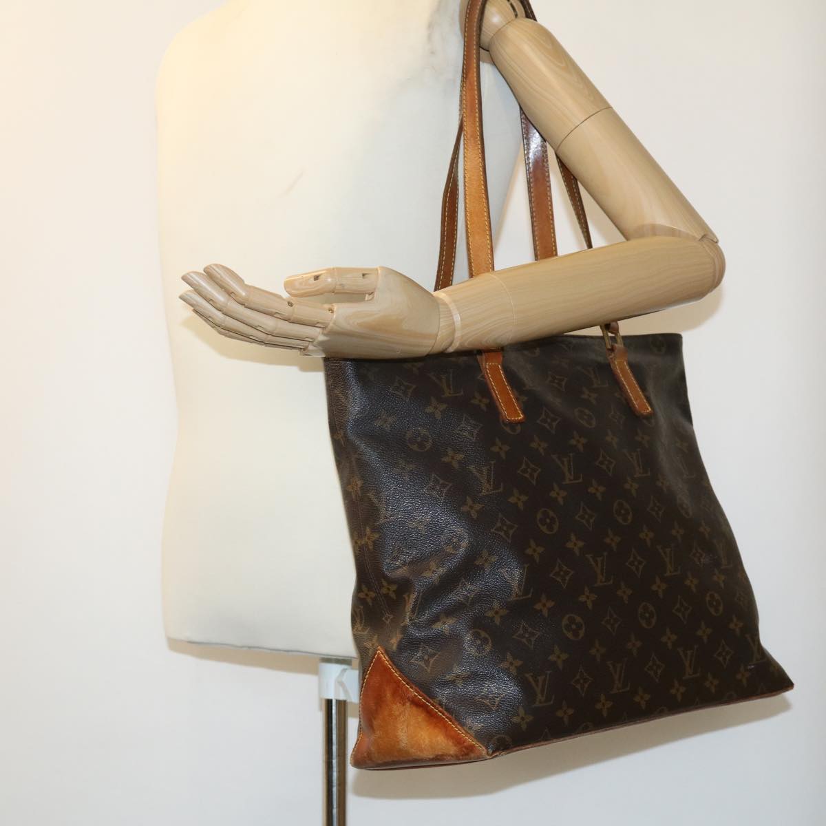 LOUIS VUITTON Monogram Cabas Mezzo Tote Bag M51151 LV Auth rz430