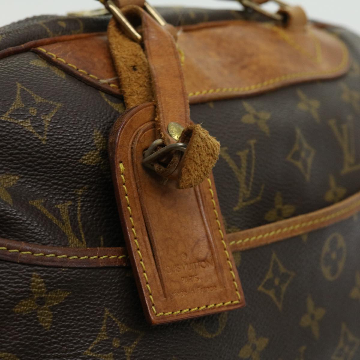 LOUIS VUITTON Monogram Deauville Hand Bag M47270 LV Auth rz432