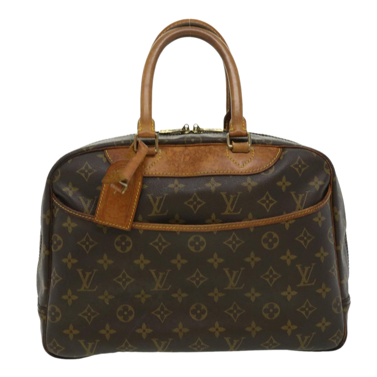 LOUIS VUITTON Monogram Deauville Hand Bag M47270 LV Auth rz432