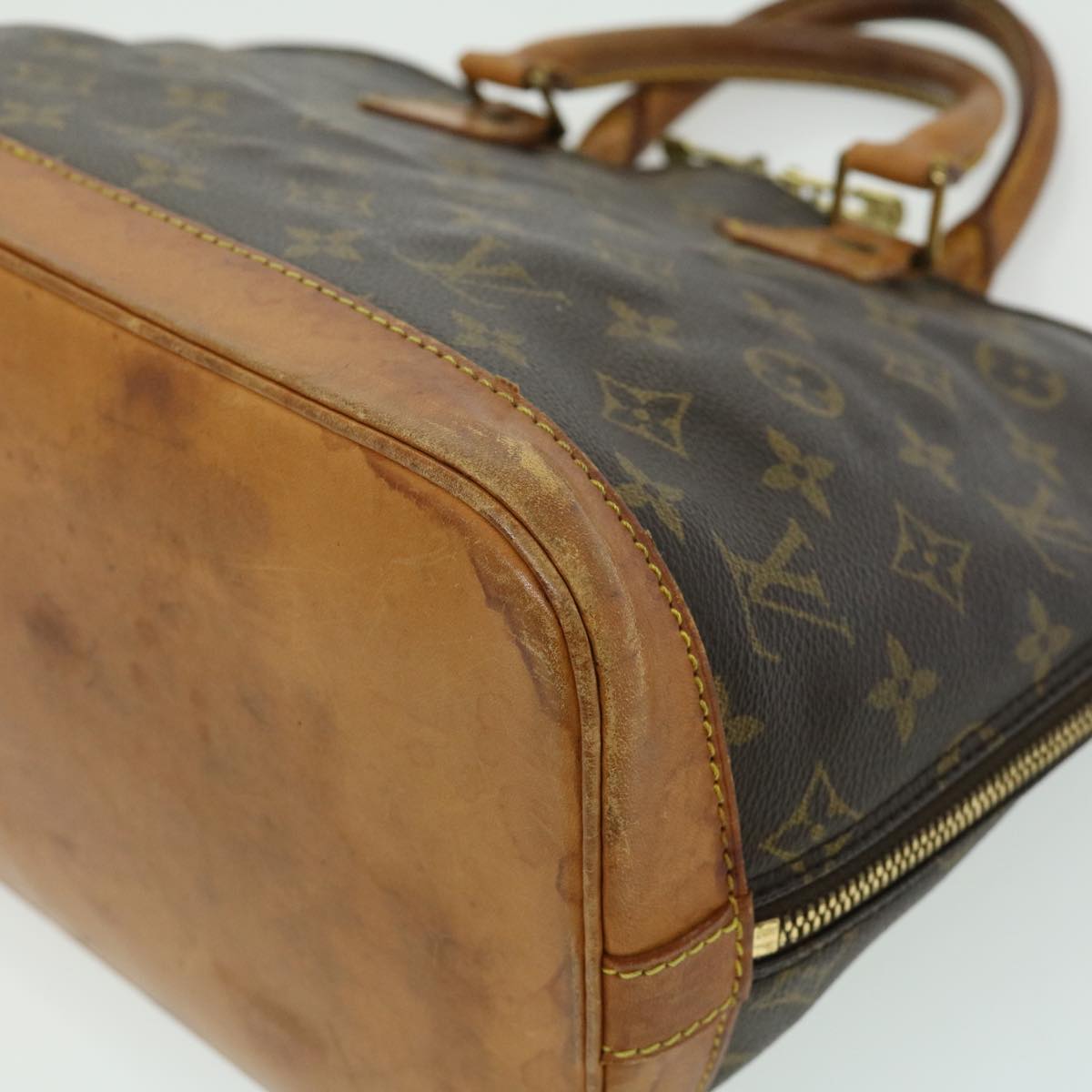 LOUIS VUITTON Monogram Alma Hand Bag M51130 LV Auth rz434