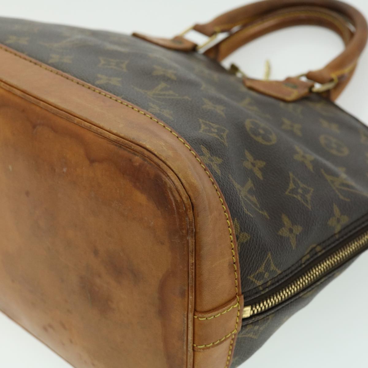 LOUIS VUITTON Monogram Alma Hand Bag M51130 LV Auth rz434