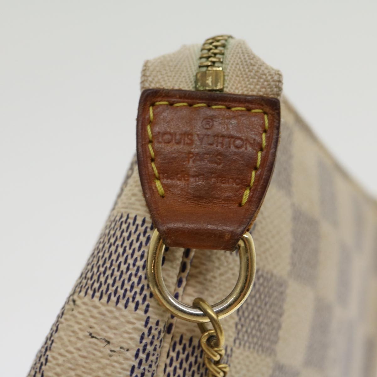 LOUIS VUITTON Damier Azur Mini Pochette Accessoires Pouch N58010 LV Auth rz439