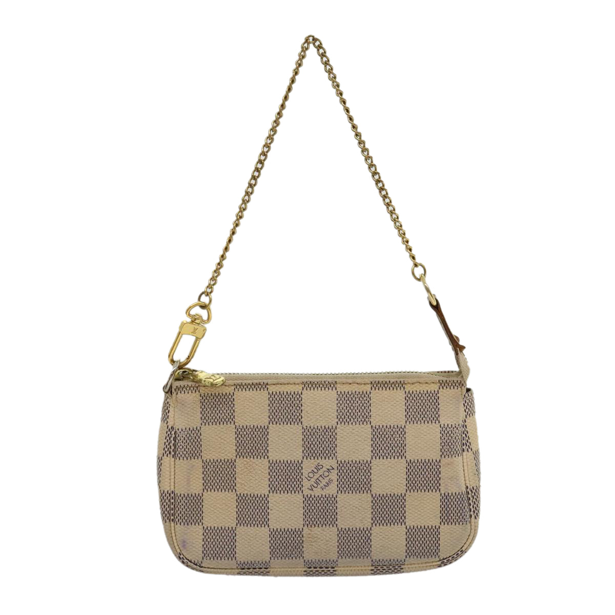 LOUIS VUITTON Damier Azur Mini Pochette Accessoires Pouch N58010 LV Auth rz439