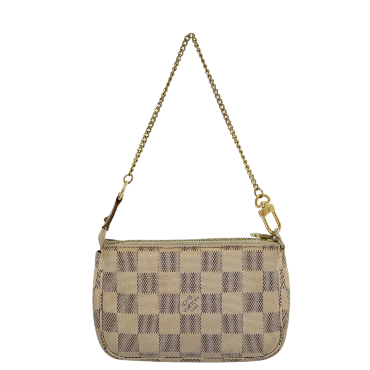 LOUIS VUITTON Damier Azur Mini Pochette Accessoires Pouch N58010 LV Auth rz439