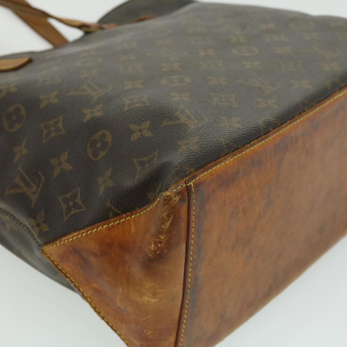 LOUIS VUITTON Monogram Cabas Mezzo Tote Bag M51151 LV Auth rz450