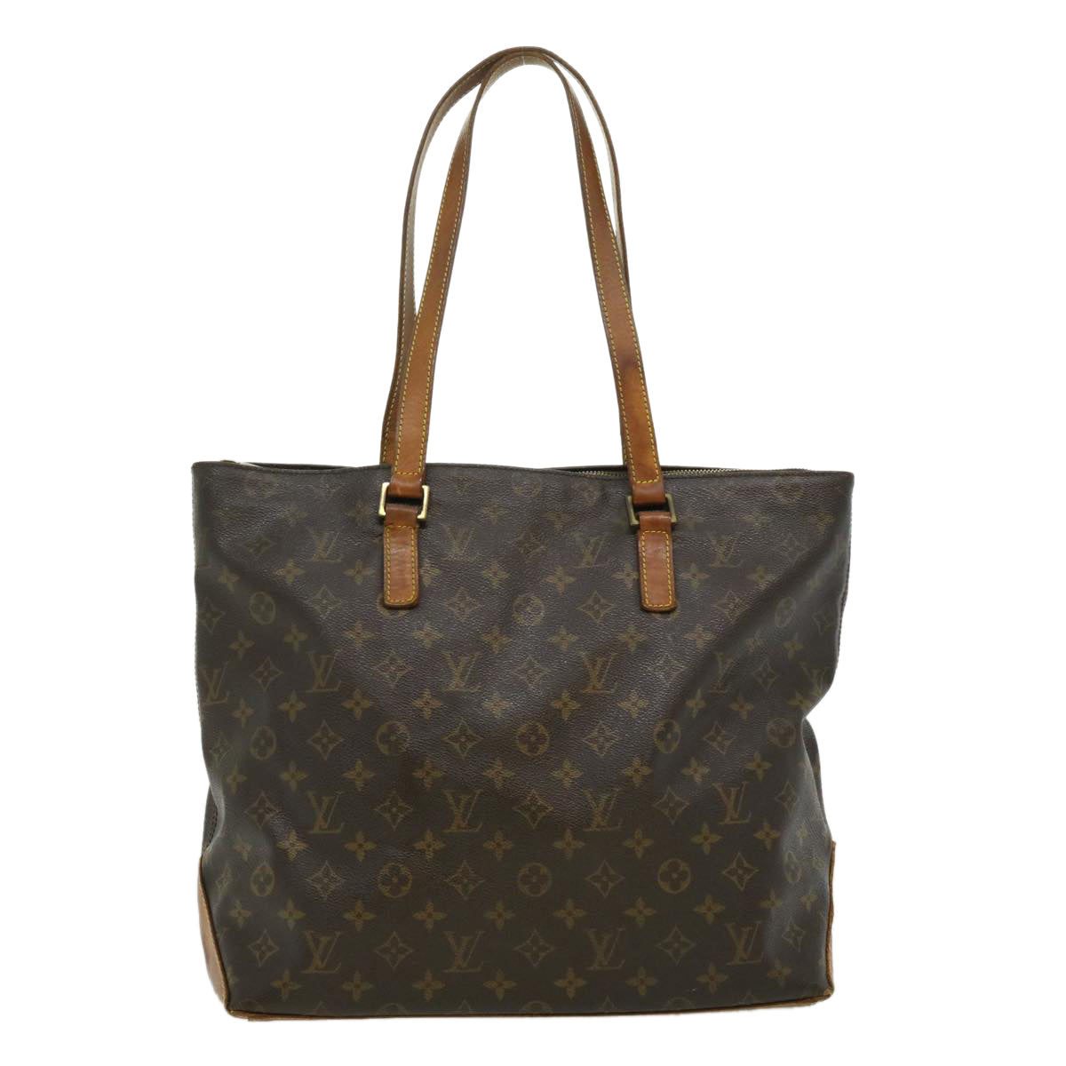 LOUIS VUITTON Monogram Cabas Mezzo Tote Bag M51151 LV Auth rz450