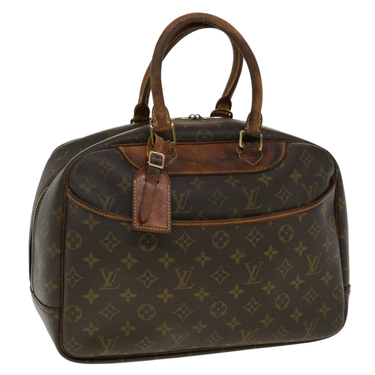 LOUIS VUITTON Monogram Deauville Hand Bag M47270 LV Auth rz456