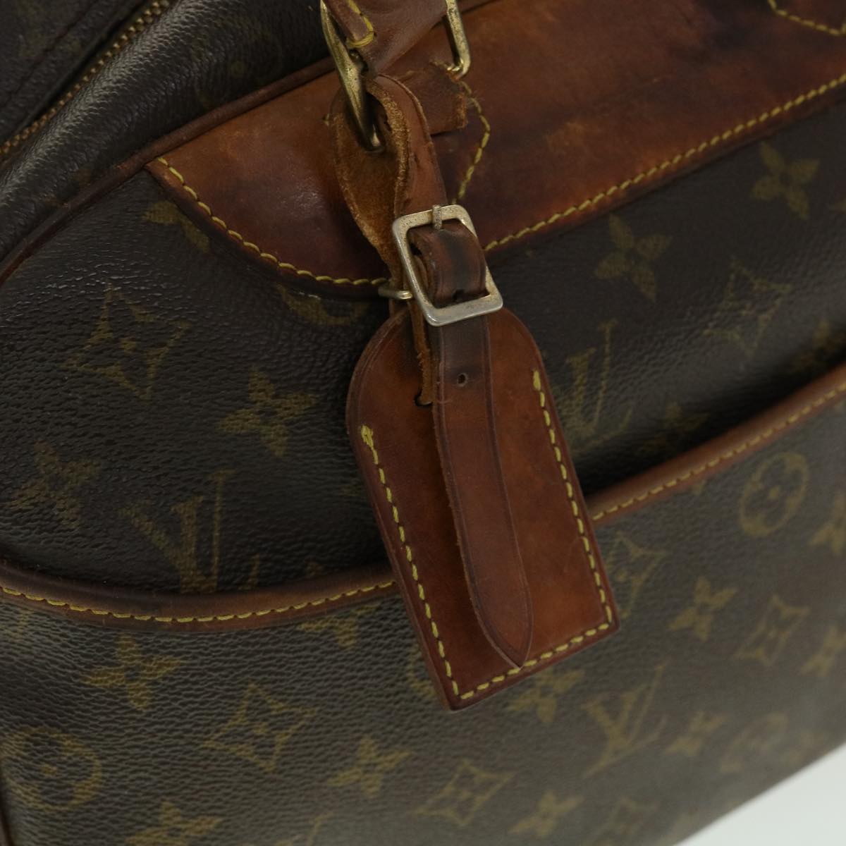 LOUIS VUITTON Monogram Deauville Hand Bag M47270 LV Auth rz456