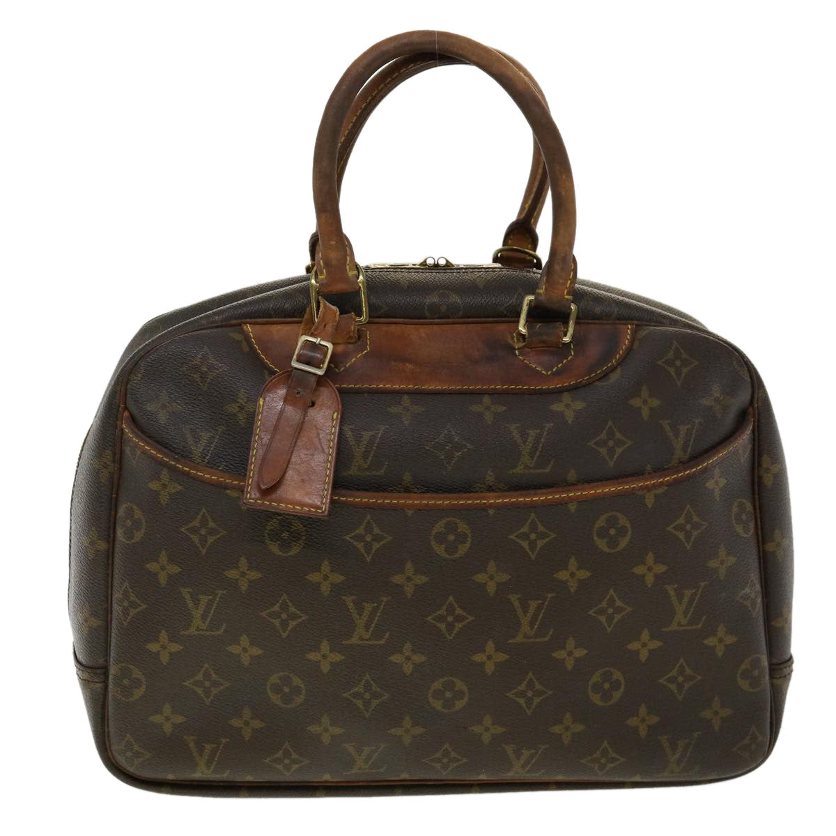 LOUIS VUITTON Monogram Deauville Hand Bag M47270 LV Auth rz456