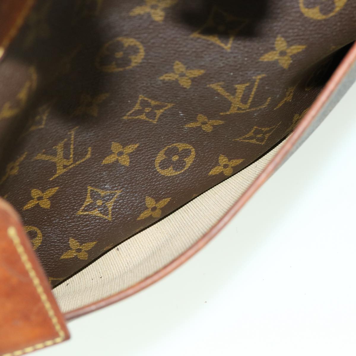 LOUIS VUITTON Monogram Deauville Hand Bag M47270 LV Auth rz456