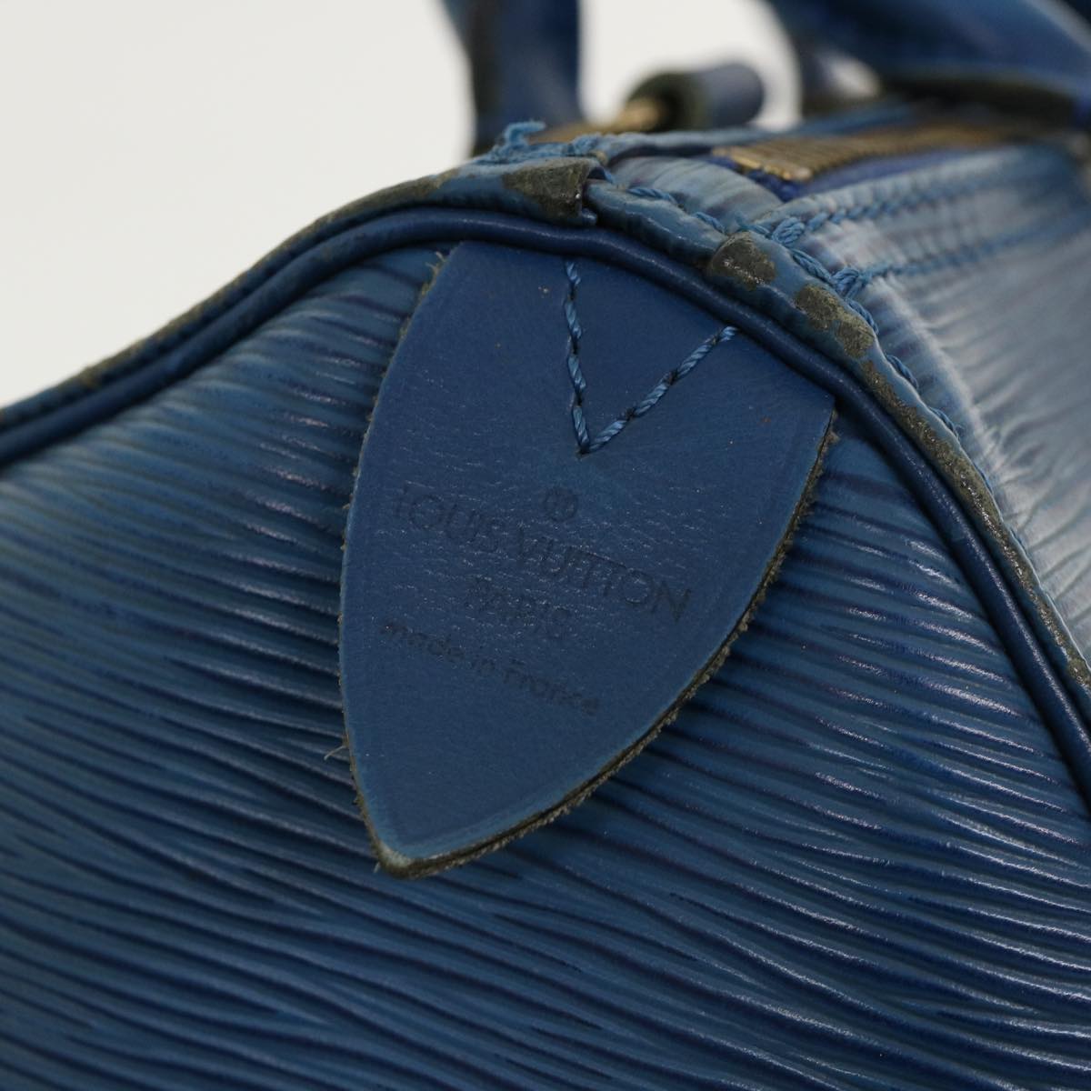 LOUIS VUITTON Epi Speedy 25 Hand Bag Blue M43015 LV Auth rz465