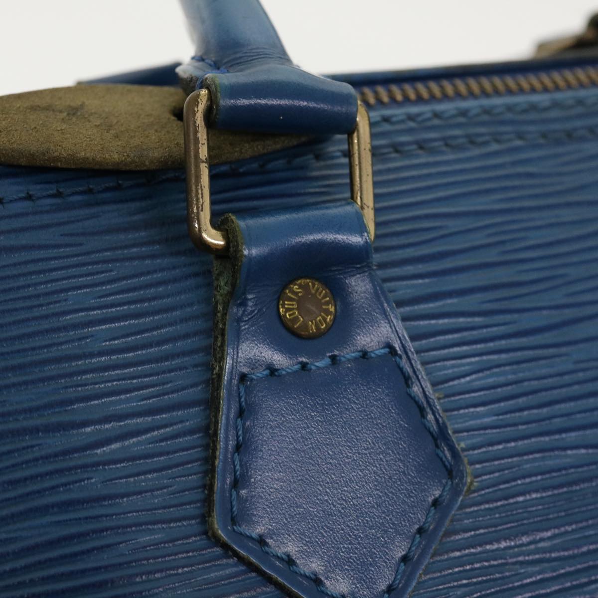 LOUIS VUITTON Epi Speedy 25 Hand Bag Blue M43015 LV Auth rz465