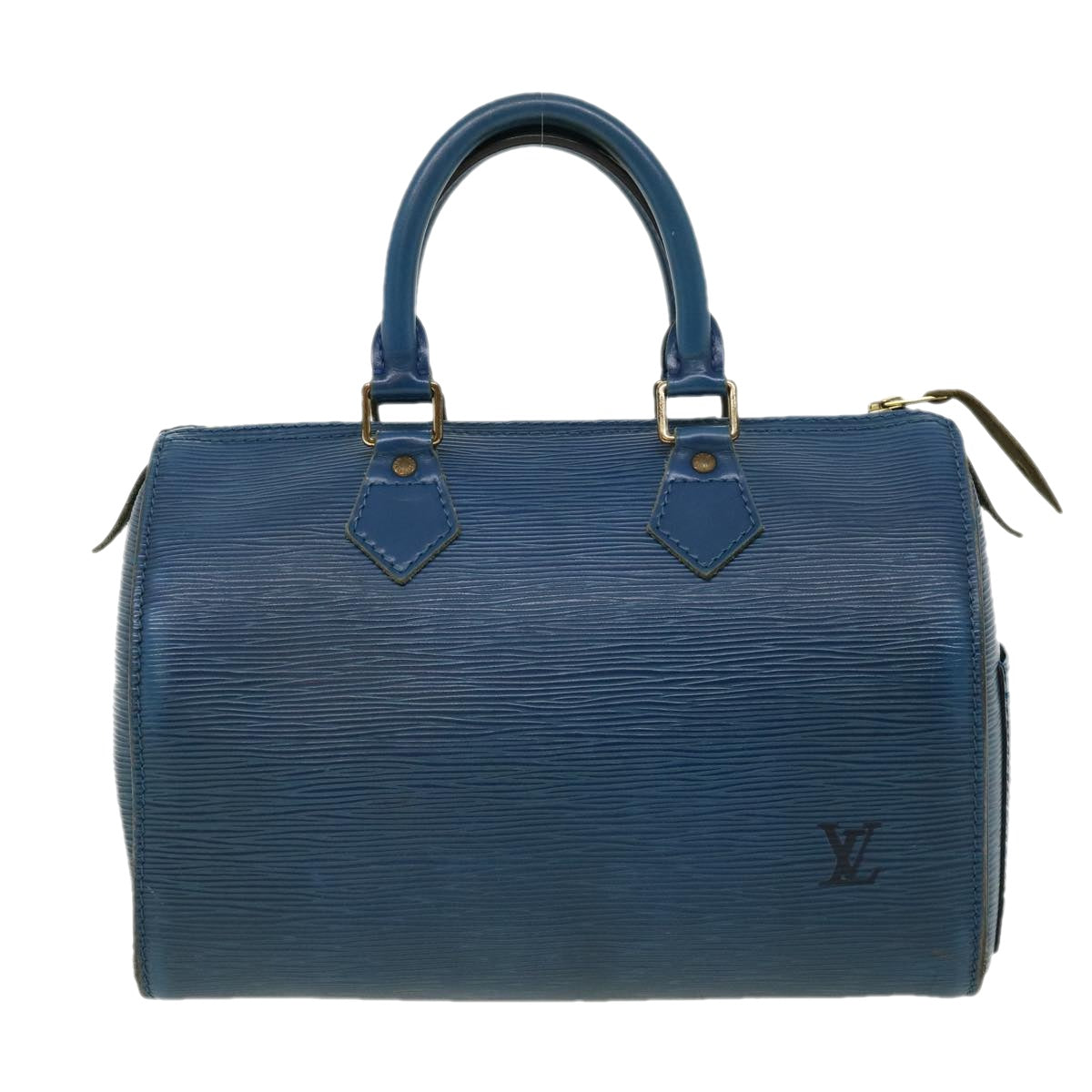 LOUIS VUITTON Epi Speedy 25 Hand Bag Blue M43015 LV Auth rz465