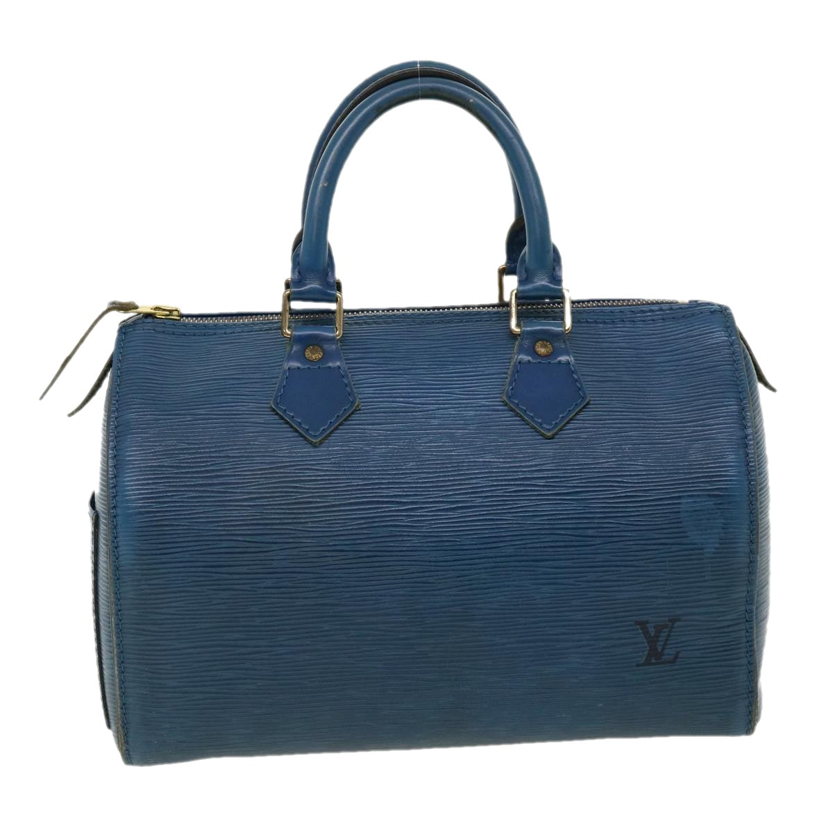 LOUIS VUITTON Epi Speedy 25 Hand Bag Blue M43015 LV Auth rz465