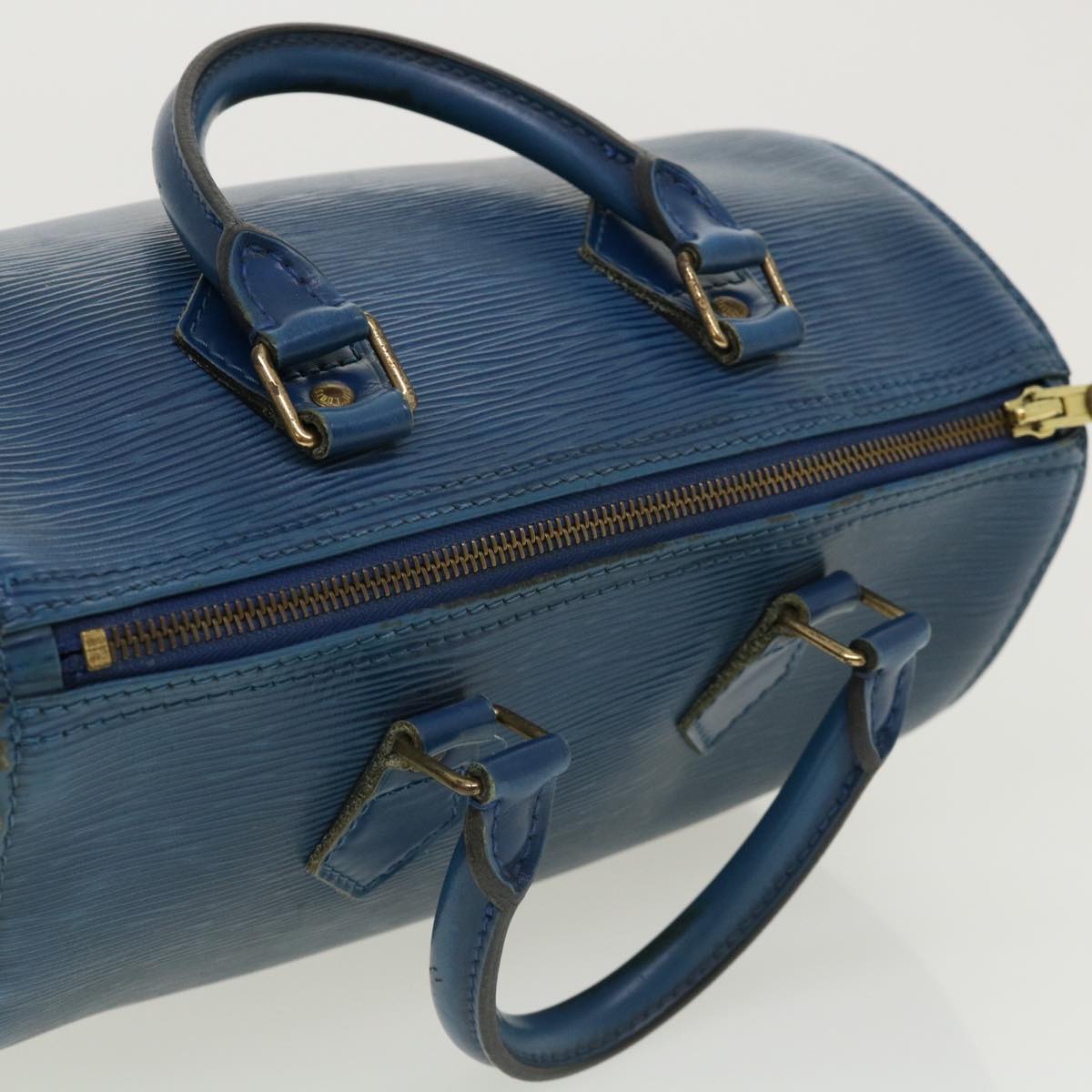 LOUIS VUITTON Epi Speedy 25 Hand Bag Blue M43015 LV Auth rz465