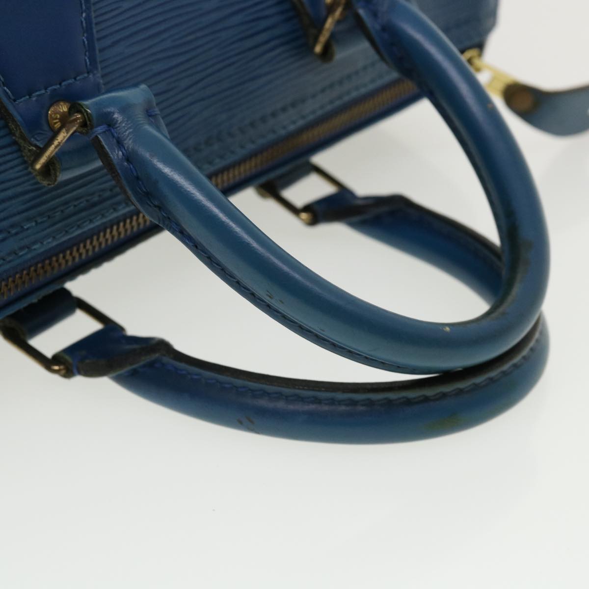 LOUIS VUITTON Epi Speedy 25 Hand Bag Blue M43015 LV Auth rz465