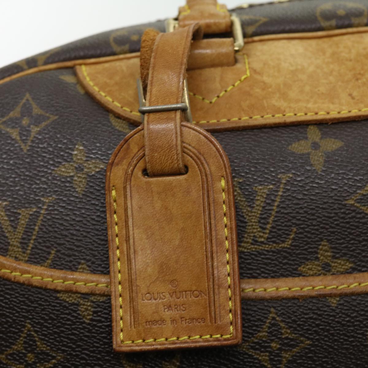 LOUIS VUITTON Monogram Deauville Hand Bag M47270 LV Auth rz467