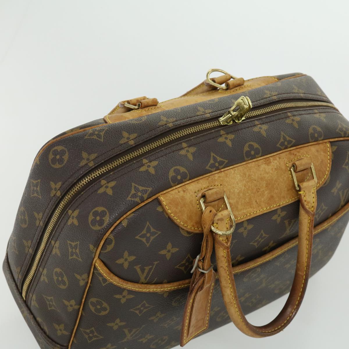 LOUIS VUITTON Monogram Deauville Hand Bag M47270 LV Auth rz467