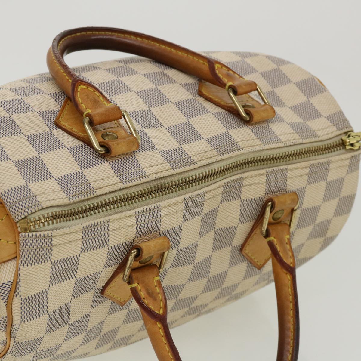 LOUIS VUITTON Damier Azur Speedy 25 Hand Bag N41534 LV Auth rz477