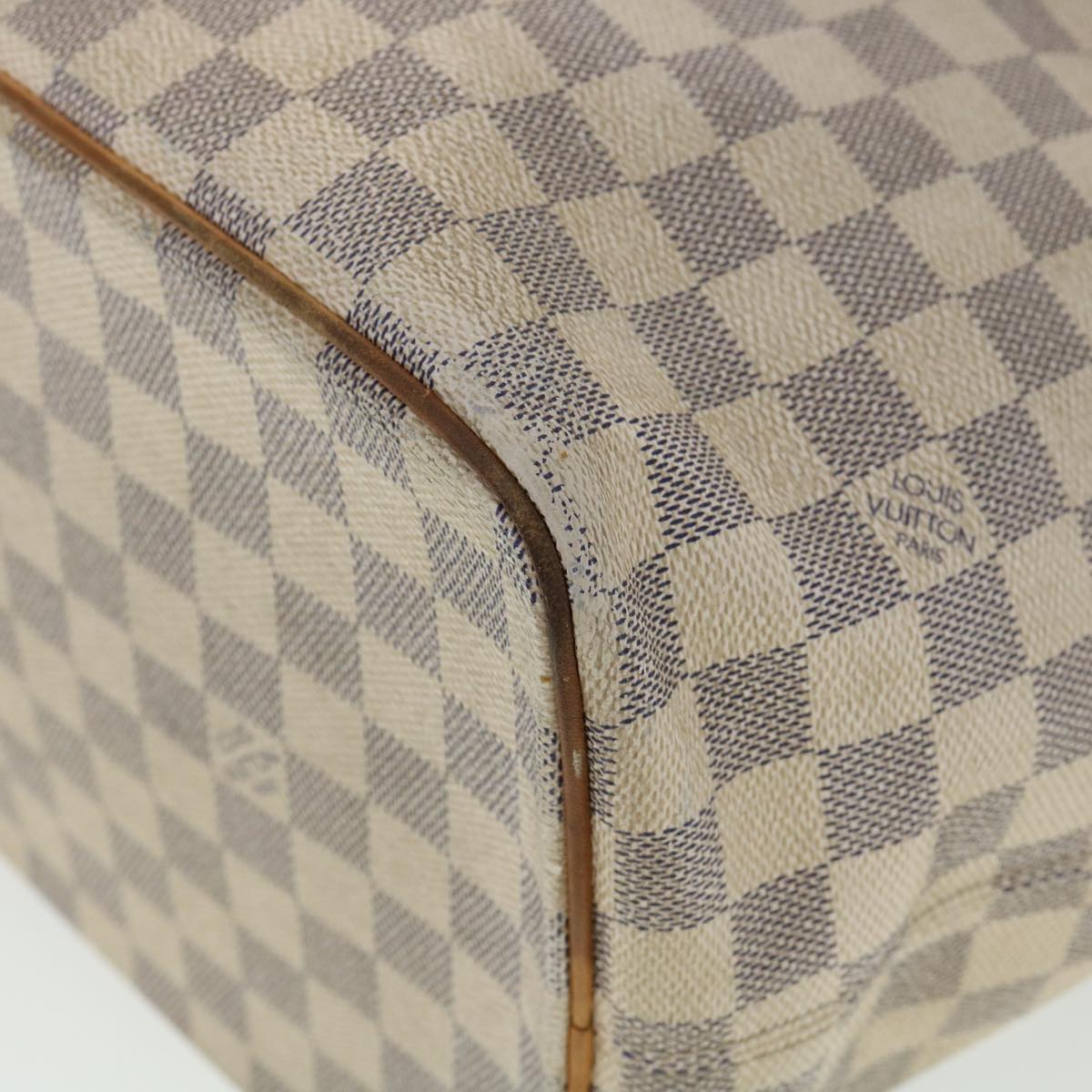 LOUIS VUITTON Damier Azur Saleya MM Tote Bag N51185 LV Auth rz478