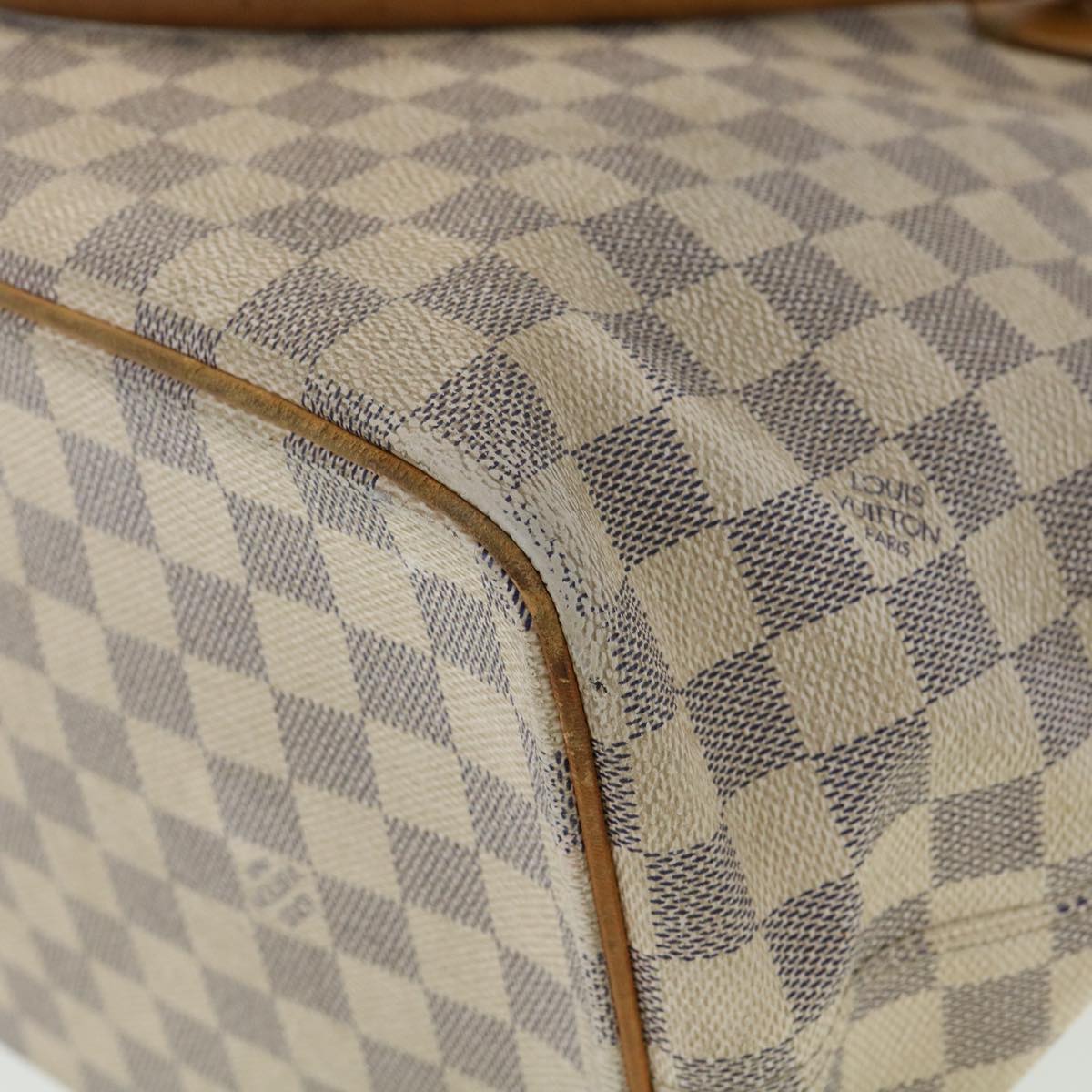 LOUIS VUITTON Damier Azur Saleya MM Tote Bag N51185 LV Auth rz478